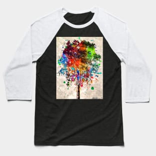 Birch Tree Grunge Baseball T-Shirt